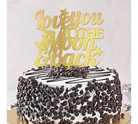 Décoration de gâteau « All You Need Is Love Mr & Mrs » - Décoration de gâteau de mariage élégante et personnalisée pour mariage, fiançailles, cadeaux pour couple - Doré pailleté