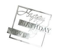 Décoration de gâteau Anniversaire Amour Décoration de Gâteau - Sunistro Décoration de gâteau d'anniversaire My Love | Nouveauté Insert acrylique unique My Love pour es