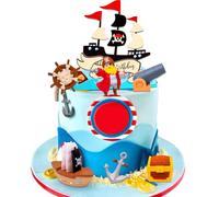 decoration de gateau anniversaire pirate accessoires fete pirate decoration gateau boite au tresor supports cupcakes pirates decoration gateau bateau chasse au tresor