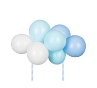 Décoration de gâteau bleu clair bleu ballon topper de gâteau