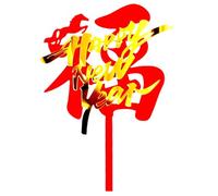 Décoration de Gâteau Bonne Année 2026,Décoration 2D Acrylique Cheval Anniversaire et Nouvel An | Festive pour Gâteaux | Pour Anniversaire Boulangeries Pâtissiers Maison Événements Réunions