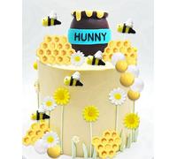 décoration de gâteau bourdon décoration de gâteau de fête de bébé ours fun | décoration de gâteau bourdon décoration de gâteau de fête de bébé ours fun to bee one cake topper bumble bee party favors