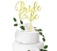 Décoration de Gâteau Bride to Be, Bride To Be Cake Topper, Déco Gâteau Mariage, Décoration EVJF, Mariage Et EVJF, Or