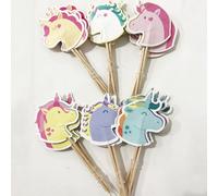 Décoration De Gâteau Cupcake Thème Licorne, 24 Pièces, Décorations De Fête D'anniversaire, Fournitures De Fête Prénatale Pour Enfants Filles
