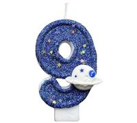 Décoration de gâteau d'anniversaire - Bougie décorative pour gâteau d'anniversaire avec chiffres, amis, fête de famille - Bougies pour les amis et la famille