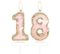 Décoration de gâteau d'anniversaire en forme de papillon pour 18e anniversaire, 18 bougies d'anniversaire pour fille, 18e anniversaire - Pour fête sur le thème des papillons