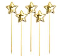 Décoration de gâteau d'anniversaire étoile, décoration de gâteau d'anniversaire pour filles - 5X décorations de pour garçons - Décoration de de qualité alimentaire, pics à