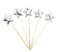 Décoration de gâteau d'anniversaire étoile, décoration de gâteau d'anniversaire pour filles,5X piquet de décoration de - Pics à cupcakes décoratifs à paillettes de qualité alimen