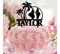 Décoration de gâteau d'anniversaire LGBT « Mrs & Mrs Tropical » « Love Is Love Brides » - Cadeau décoratif pour femme et enfant