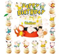 Décoration de gâteau d'anniversaire pour enfants, décoration de gâteau d'anniversaire, décoration de gâteau, décoration de gâteau pour enfants, kit de décoration de gâteau pik-a
