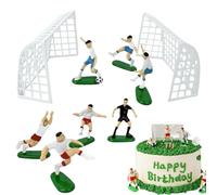 Décoration de gâteau de football - Figurine de football - Décoration d'anniversaire pour hommes et garçons - Thème sport