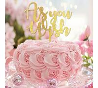 Décoration de gâteau de mariage « As You Wish » - Silhouette personnalisable - Pour enterrement de vie de jeune fille, enterrement de vie de jeune fille, cadeaux de fête prénuptiale pour lui/elle