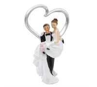 Décoration de gâteau de mariage « Bride & Groom » - Figurines amusantes pour couple de mariés - Pour fêtes de fiançailles et décorations de Saint-Valentin