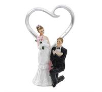 Décoration de gâteau de mariage « Bride & Groom » - Figurines amusantes pour couple de mariés - Pour fêtes de fiançailles et décorations de Saint-Valentin