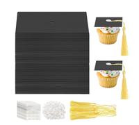 Décoration de gâteau de remise de diplôme - Support à dessert en papier | Décorations de cupcakes sur le thème de la remise de diplôme, pour adolescents, garçons, famille, camarades de classe