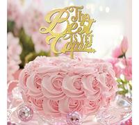Décoration de gâteau de remise de diplôme « The Best Is Yet Come » à paillettes dorées pour félicitations, chapeau de remise de diplôme, cadeaux de remise de diplôme pour lui/elle, pour amis/famille