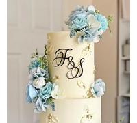 Décoration De Gâteau En Acrylique Avec Initiales Ou Nom Personnalisés, Décoration De Gâteau Avec Lettres De Charme De Mariage Personnalisées For Anniversaires, Fiançailles, Saint-Valentin(E)