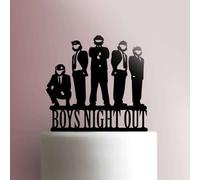 Décoration de gâteau en acrylique avec inscription « Boys Night Out » - 17,8 cm de