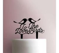 Décoration de gâteau en acrylique avec inscription « To The Love Birds » - 15,2 cm de large