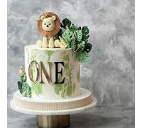 Décoration de gâteau en acrylique effet miroir pour baptême - Doré et argenté - Pour 1ère fête, anniversaire, anniversaire de mariage - Fournitures de gâteau à faire soi-même (doré fort)