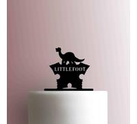 Décoration de gâteau en acrylique « Land Before Time » - 17,8 cm de large - Jaune