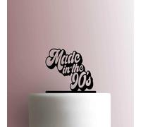 Décoration de gâteau fabriquée dans les années 90 en acrylique - 12,7 cm de large - Orange