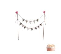 Décoration de gâteau Happy Birthday - Décoration de gâteau d'anniversaire - Guirlande de fanions - Guirlande de gâteau pour fille - Guirlande de gâteau d'anniversaire - Décoration de gâteau