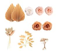 Décoration de gâteau Happy Birthday Feuille de palmier Décoration de mariage Cupcake Dessert Insert Fournitures de fête