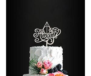 Décoration de gâteau Harry Potter « Always Cake » inspirée du signe « Always Cake », pour un anniversaire de mariage, une fête de mariage, une fête de mariage, après tout ce temps