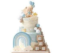 décoration de gâteau ours boules décoration de gâteau gâteau ours fête de bébé décoration de gâteau anniversaire bleu
