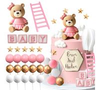 décoration de gâteau ours en peluche baptême garçon décoration de gâteau