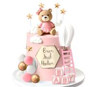 décoration de gâteau ours en peluche baptême garçon décoration de gâteau fille 1 an ours en peluche décoration gâteau pour mariage baby shower anniversaire fête