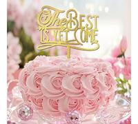 Décoration de gâteau « The Best Is Yet Come » pour remise de diplôme d'études secondaires - Cadeau pour fils/fille - Paillettes dorées