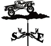 Décoration de girouette, girouette en métal, indicateur de direction du vent, installation de jardin, décoration de cour, terrasse, pelouse, toit, ferme, camion