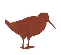 DÉCORATION DE JARDIN ACIER CORTEN OISEAU DE NEIGE, PATINÉ, FIGURINE D'ÉTANG