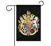Décoration De Jardin Armoiries Des Princes De Galles Durable Drapeau De La Fierté Imperméable Bannière De Cour Pour Maison Patio Intérieur 12X18 Inch