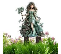 Décoration de jardin - Bâton de fée plat en 2 dimensions - Résistant à la décoloration - 20 cm - Décoration artistique - Pour une utilisation en extérieur, y compris le jardin, le balcon et