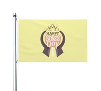 Décoration De Jardin Bonne Fête Des Patrons Double Face Bannière De Cour Uv Fade Résistant Drapeaux De Cour Pour Porche Patio Fête 3X5 Ft