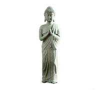 Décoration de jardin Bouddha debout en résine effet zen Statue d'extérieur et d'intérieur Sculpture décorative en résine pour décorations de jardin miniatures (style A)