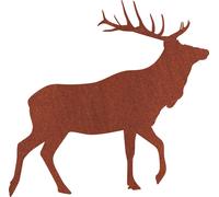 Décoration de jardin Cerf En Acier Corten, Patiné, Figurine Grande 64 Cm
