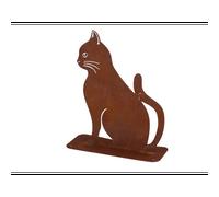 Décoration de jardin chat assis - rouille - esschert design