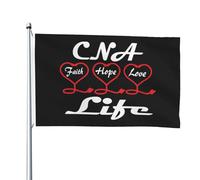 Décoration De Jardin Cna Foi Espoir Sauver Des Vies Durable Drapeau Jardin Double Face Bannière De Cour Pour Patio Bureaux Ferme 3X5 Ft