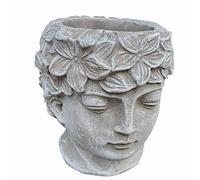 Décoration de jardin, de balcon, pour extérieur, statue/figurine de jardin, 16 cm, pot de fleurs