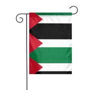 Décoration de jardin Drapeau de jardin 30,5 x 45,7 cm Drapeau WHJDPP de l'État de Palestine Impression épais et résistant à l'usure pour pots de fleurs de jardin et pelouses