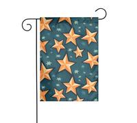 Décoration de jardin drapeau de jardin 30,5 x 45,7 cm HJFCZH Beach Shanghai étoiles imprimées épais et résistant à l'usure pour pots de fleurs et pelouses de jardin
