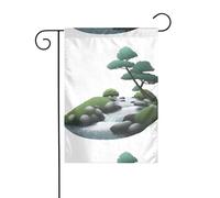 Décoration de jardin drapeau de jardin 30,5 x 45,7 cm HJFCZH Des milliers d'eaux et de montagnes Impressions épaisses et résistantes à l'usure pour pots de fleurs de jardin et pelouses