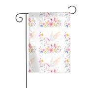 Décoration de jardin drapeau de jardin 30,5 x 45,7 cm HJFCZH Fantasy licorne dans la mer de fleurs Impressions épaisses et résistantes à l'usure pour pots de fleurs de jardin et pelouses