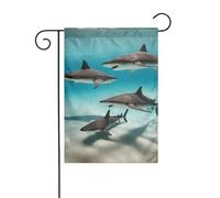 Décoration de jardin Drapeau de jardin 30,5 x 45,7 cm HJFCZH poisson dans la mer profonde Impressions épais et résistant à l'usure pour pots de fleurs de jardin et pelouses