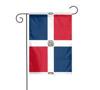 Décoration de jardin drapeau de jardin 30,5 x 45,7 cm HJFCZH République dominicaine Impressions épais et résistant à l'usure pour pots de fleurs et pelouses de jardin