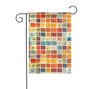 Décoration de jardin Drapeau de jardin 30,5 x 45,7 cm HJFCZH Tableau périodique des éléments Impressions épais et résistant à l'usure pour pots de fleurs et pelouses de jardin